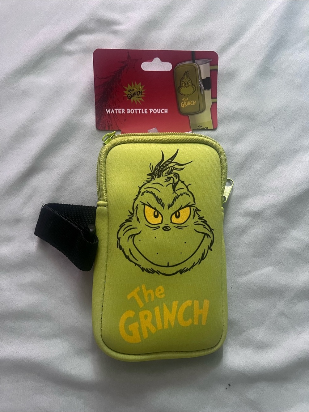 Neon Green Water Bottle Pouch Phone Case